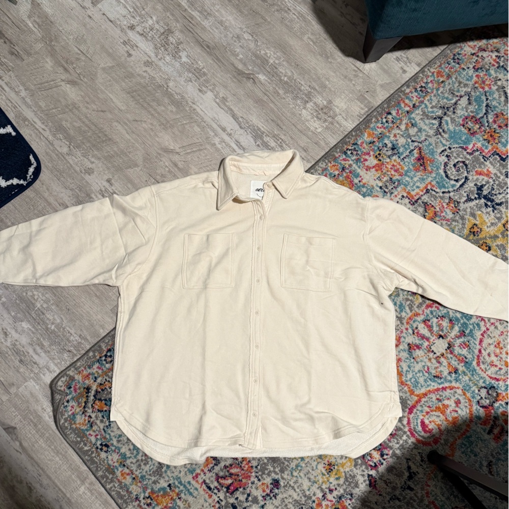 Medium Cream Aerie Shacket